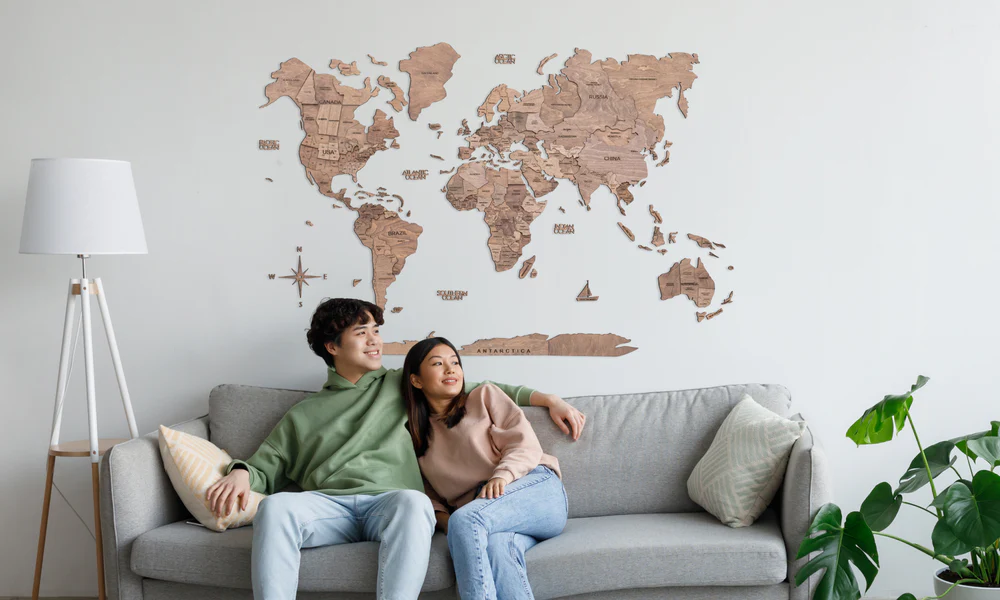 How to Select the Ideal Custom Wooden Map for Your Home