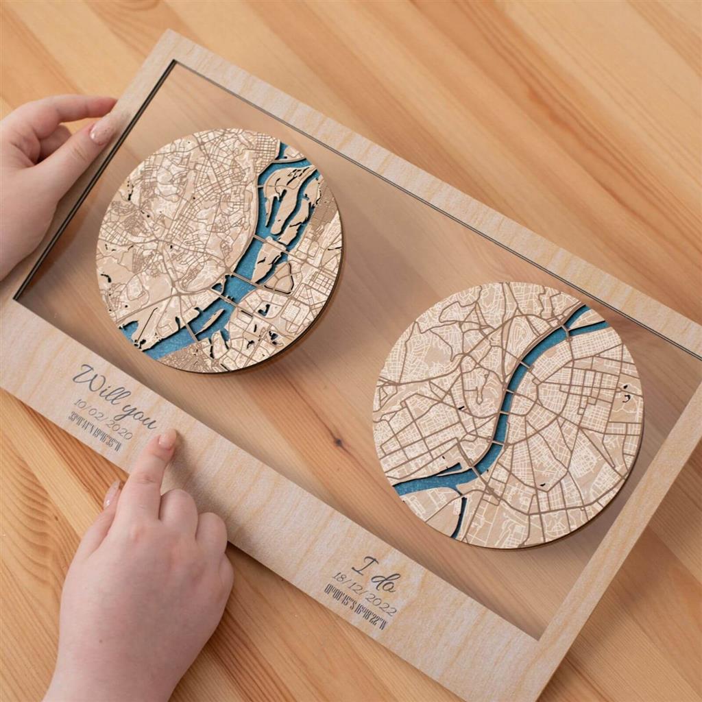 Breng Je Favoriete Stad aan de Muur met de Houten City Maps van Enjoy The Wood