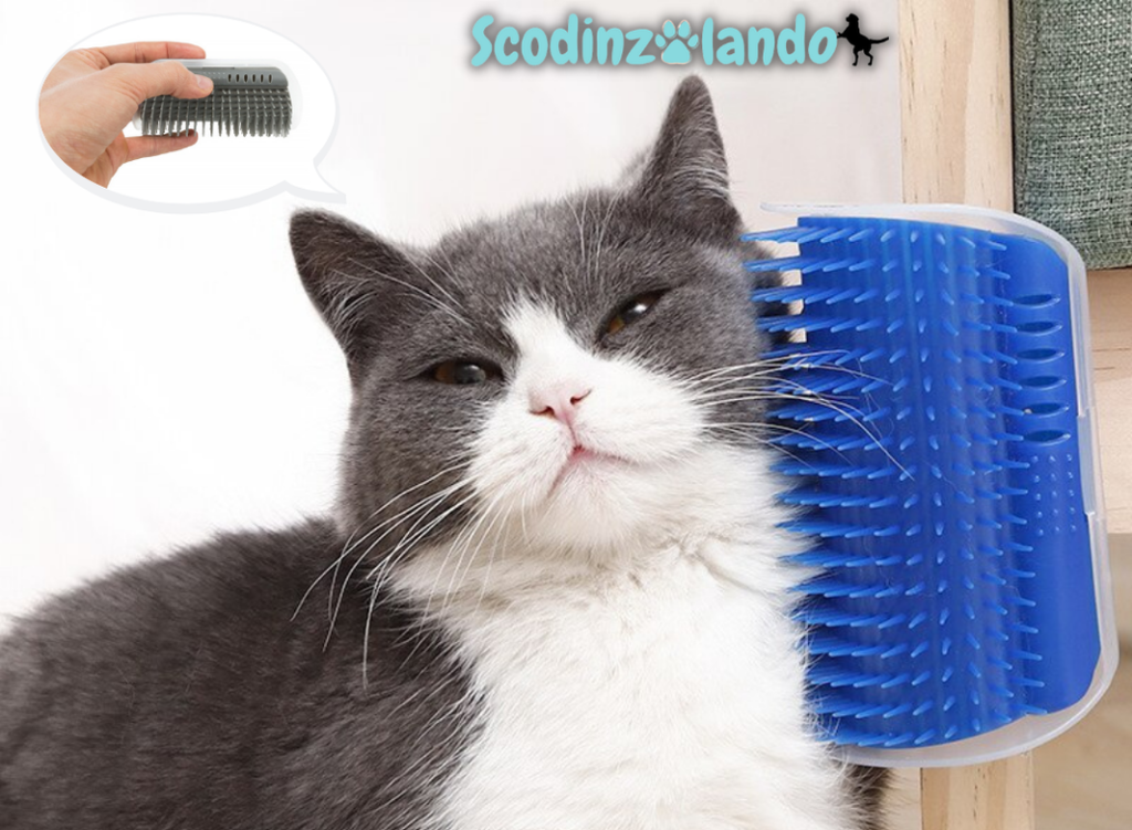 Spazzola Massaggiante Angolare – Il Massimo del Comfort per il Tuo Gatto